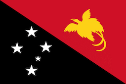 パプアニューギニア国旗の特徴や意味 由来 誕生年 フリーイラストや画像を徹底的に解説します 世界国旗ポータルサイト ワールドフラッグス